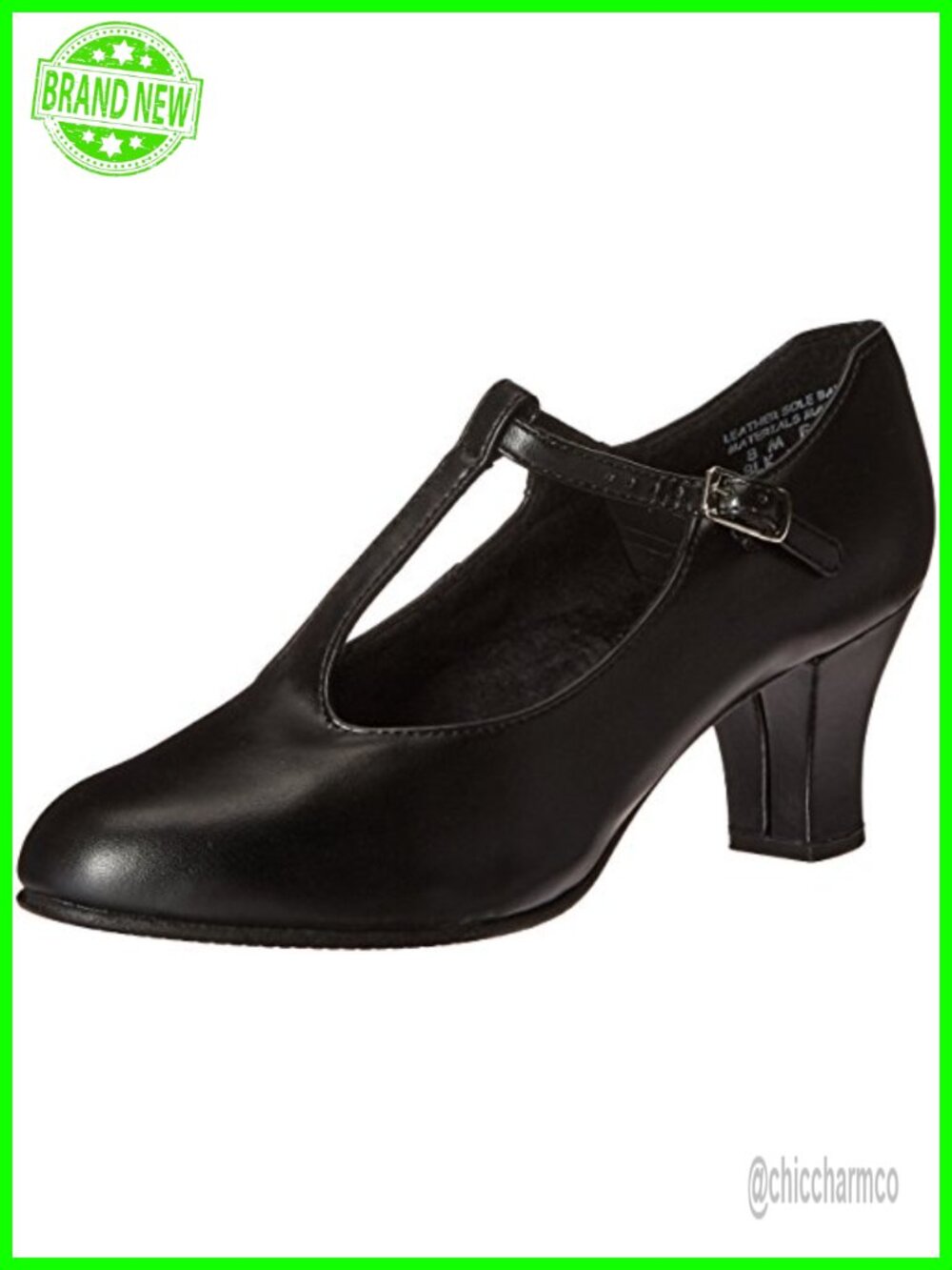 Women's T-Strap Ballet & Dance Shoes with 2" Heel